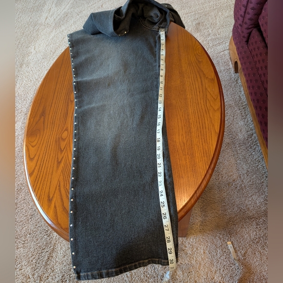 Quacker factory rhinestone studded jeans, size L - NEW - Picture 9 of 9